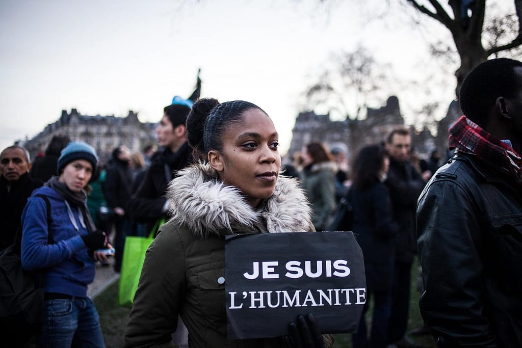Portraits des "Charlies" - Je suis Charlie 11 janvier 2015 place de la Nation Paris