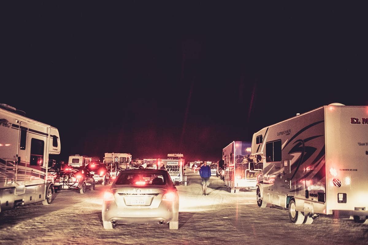Burning Man - End of the traffic jam