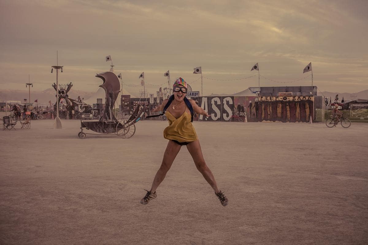 Burning Man - Jumping