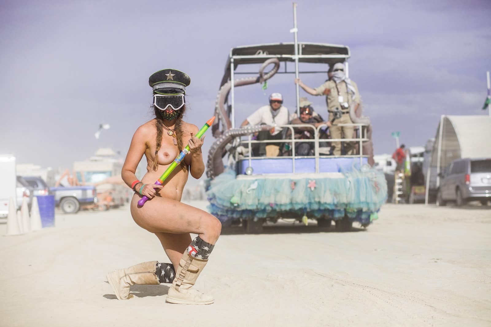 Burning Man - Squirt gun girl