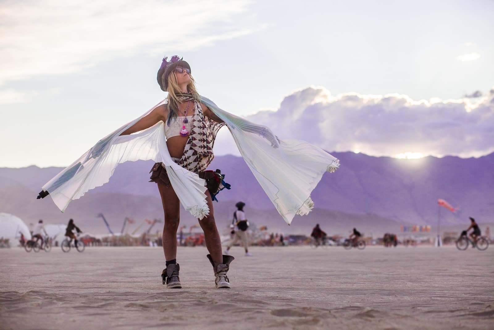 Burning Man - Burner on the playa