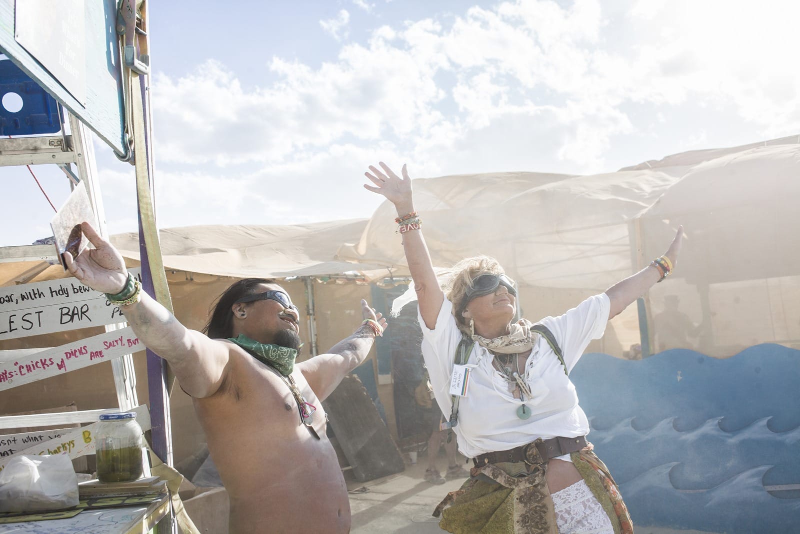 Burning Man - Enjoying the sandstorm