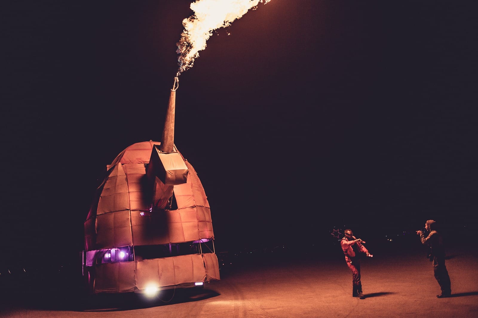 Burning Man - Blowing fire