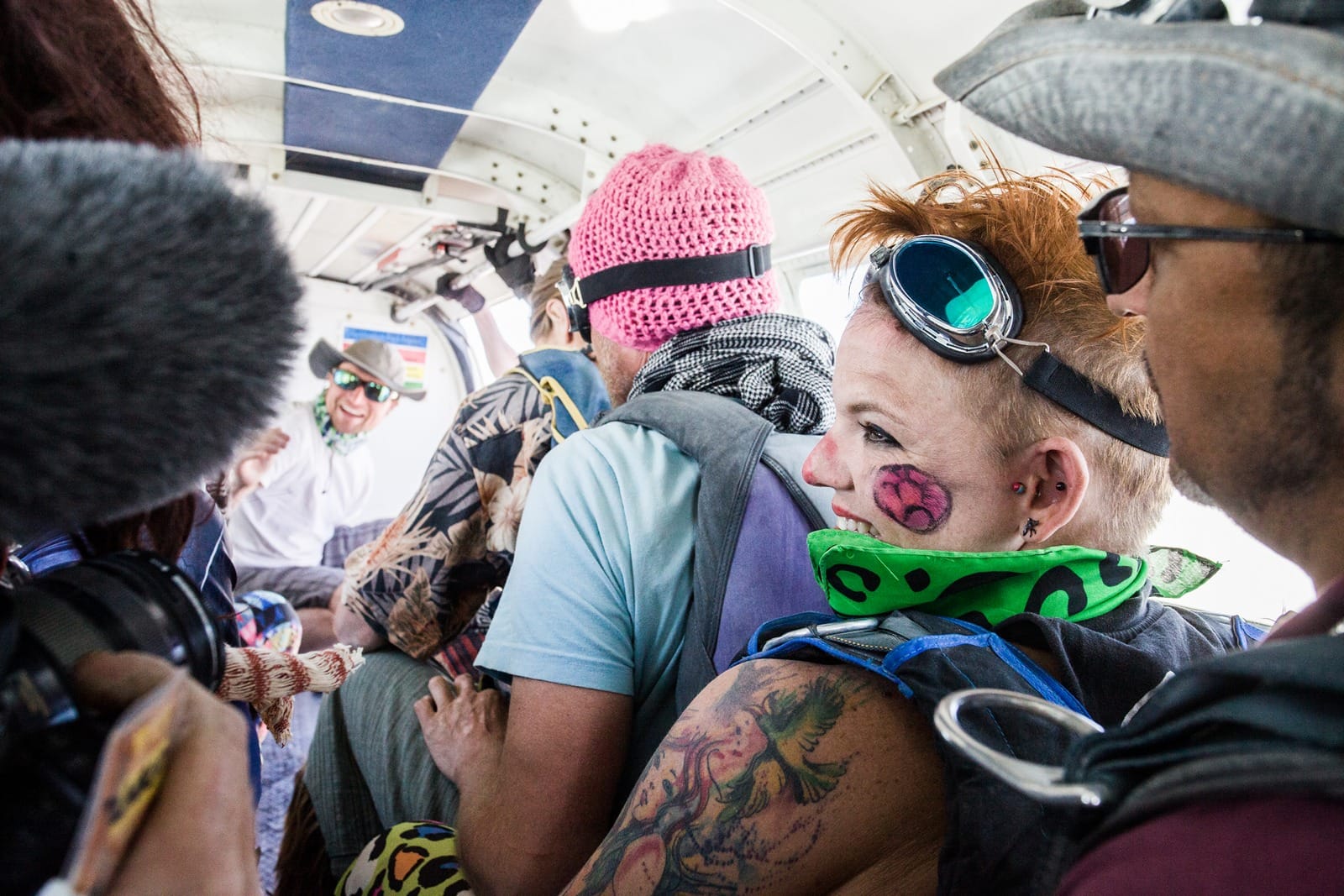 Burning Man - In the plane
