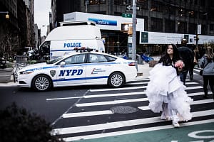 Poster New York Manhattan 5th avenue the bride is lost