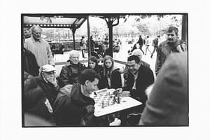 Tirage argentique photographe Noel - Joueurs echecs