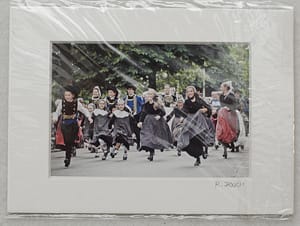 Tirage photographe Noel - La course des enfants