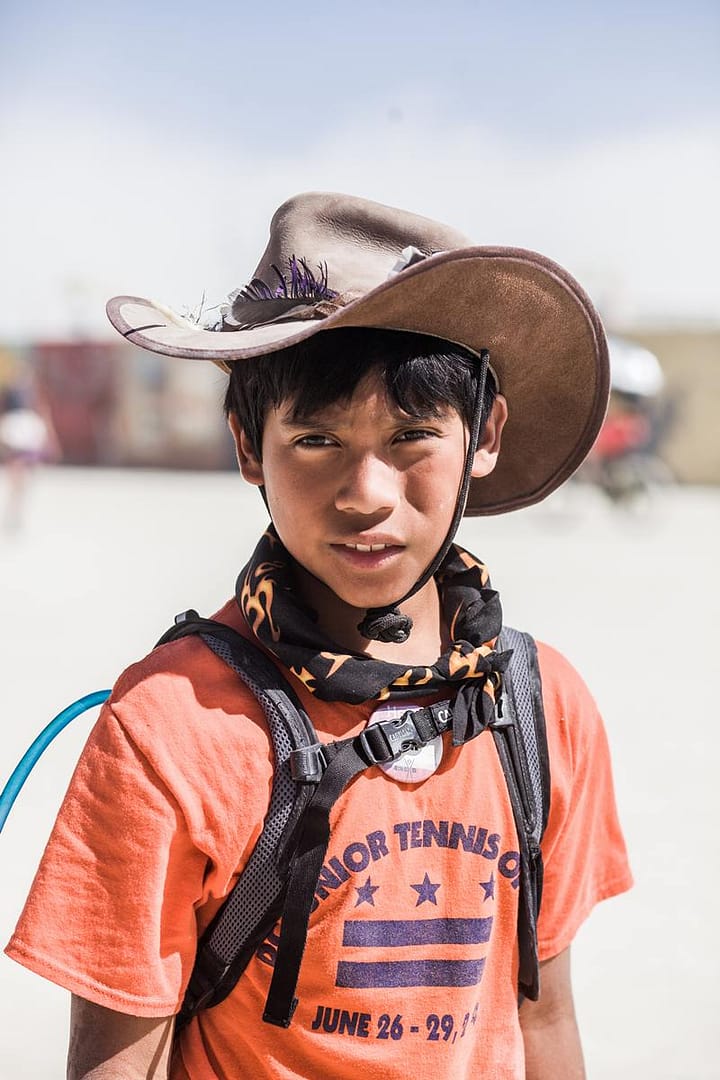 Burning Man - The boy